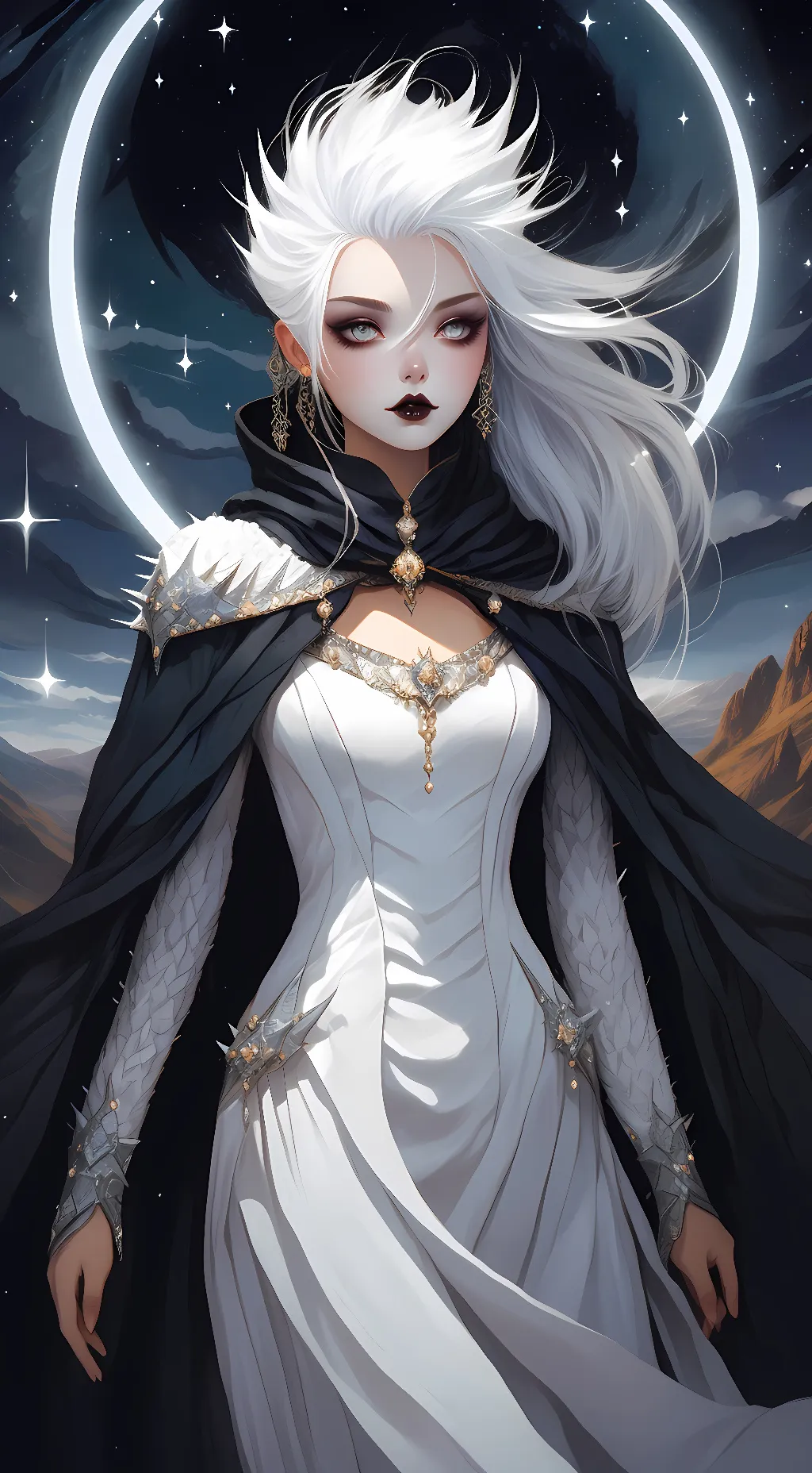 ai character: white diamond  background