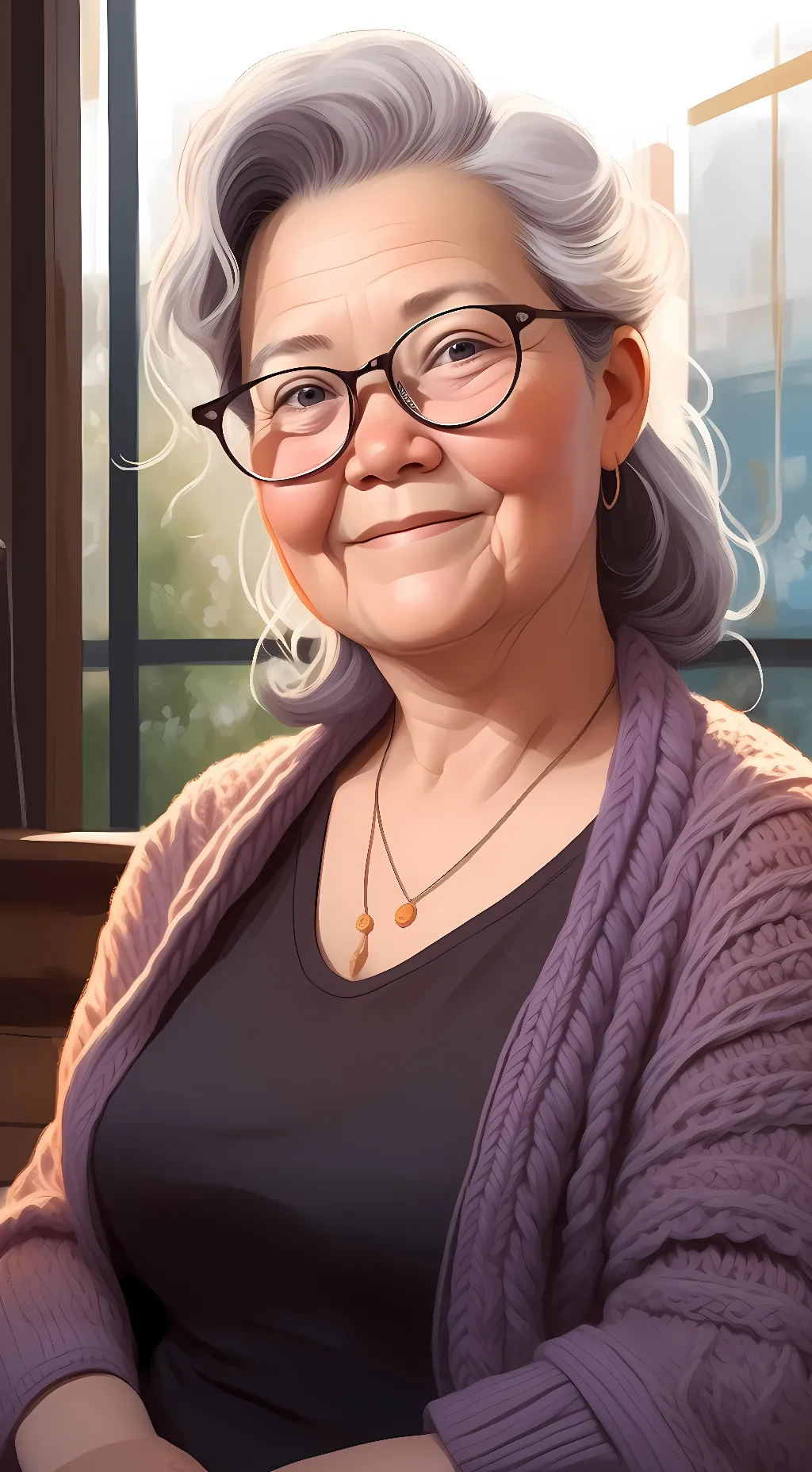ai character: Grandma Ellen background