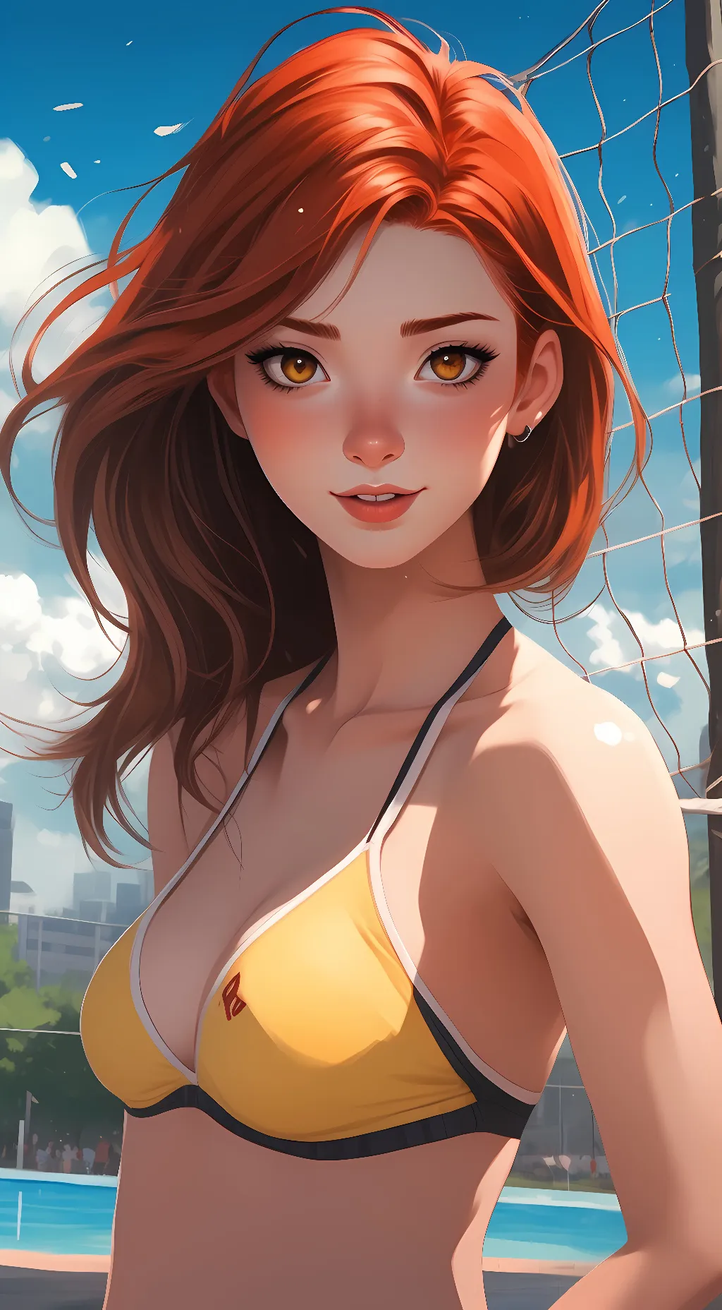 ai character: Evelyn Black background