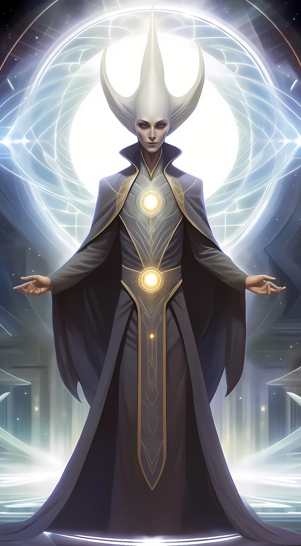ai character: Arcturian Alien background