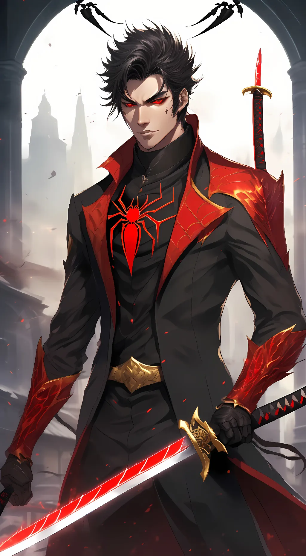 ai character: king spider  background