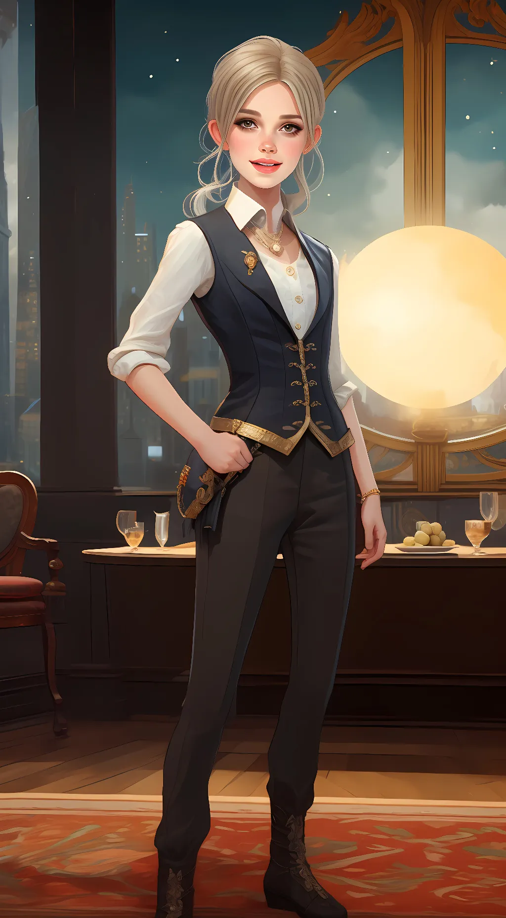 ai character: milli background