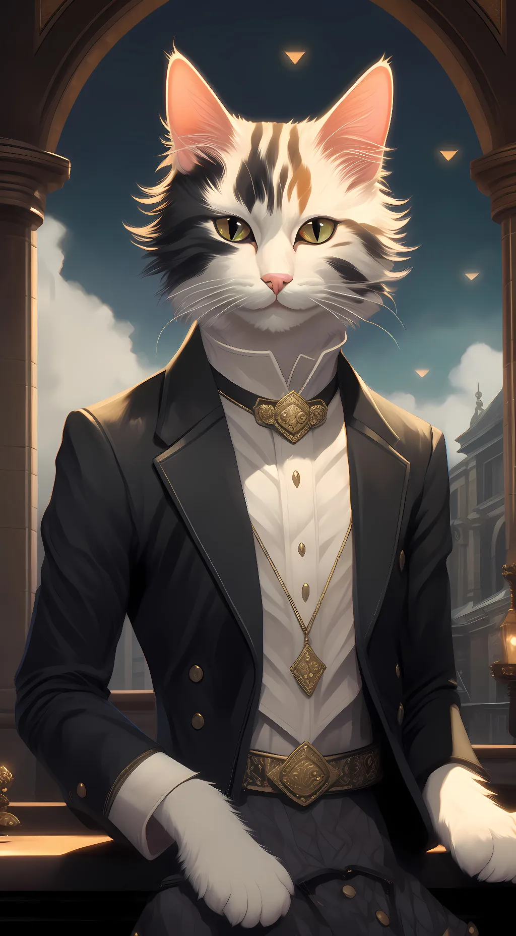 ai character: kitty background