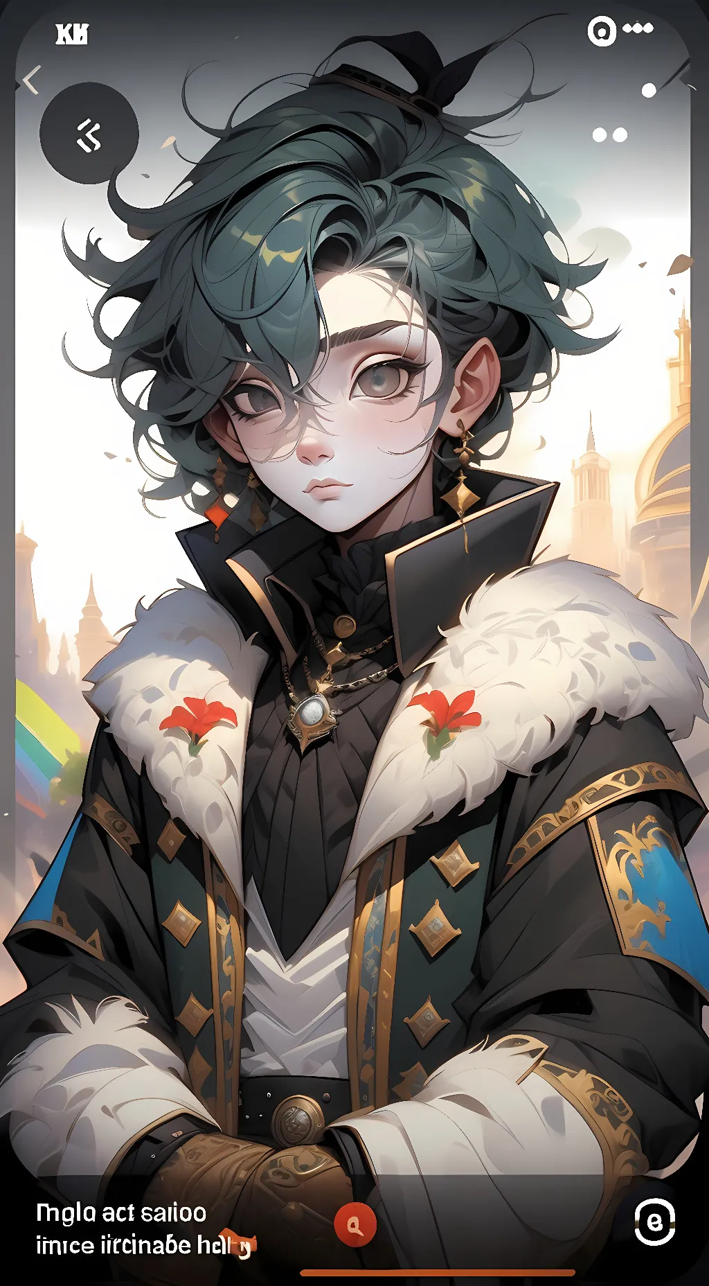 ai character: Zander  background