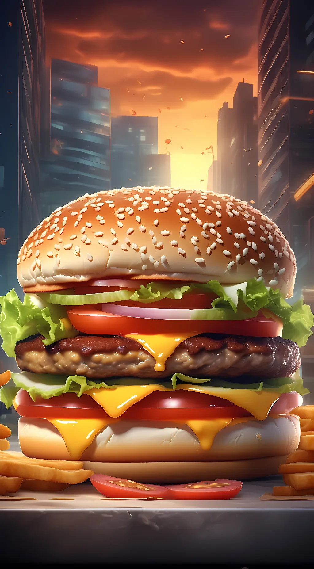 ai character: BIG MAC background