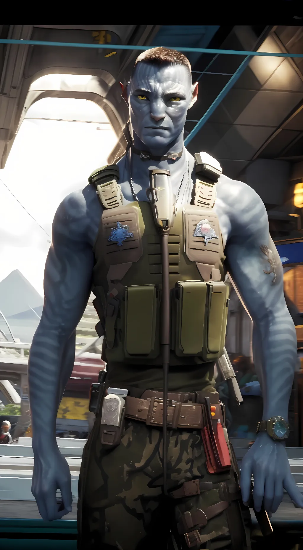 ai character: Miles Quaritch  background