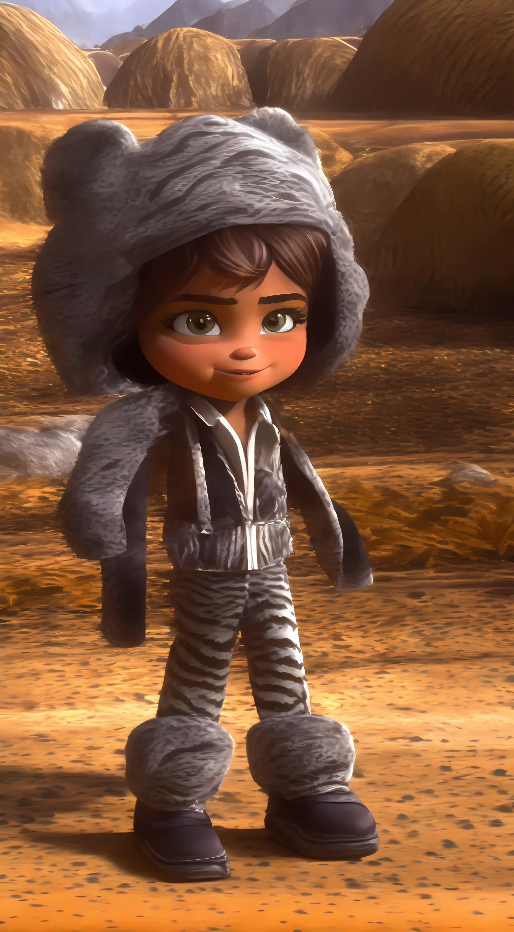 ai character: tiger background