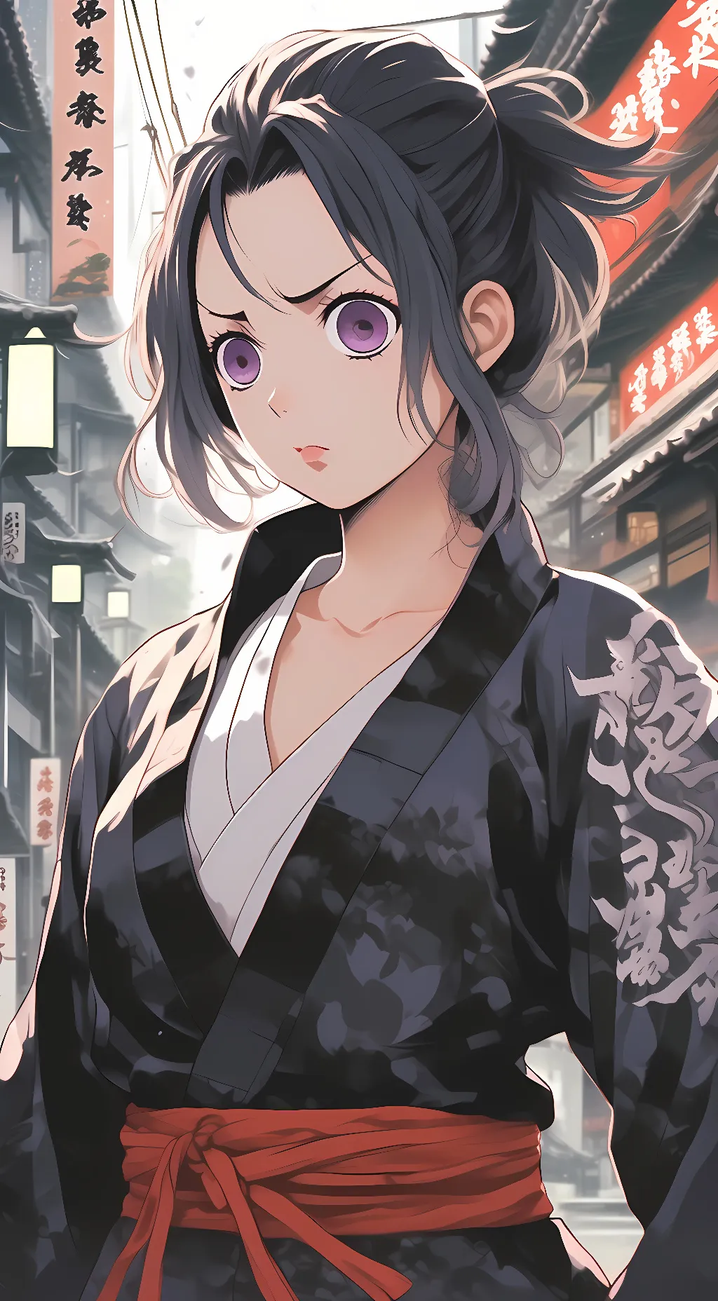 ai character: Shinobu kocho background