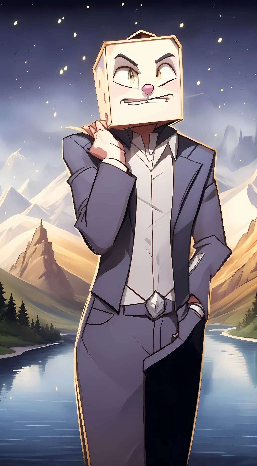 ai character: ♡ King dice ♡ background