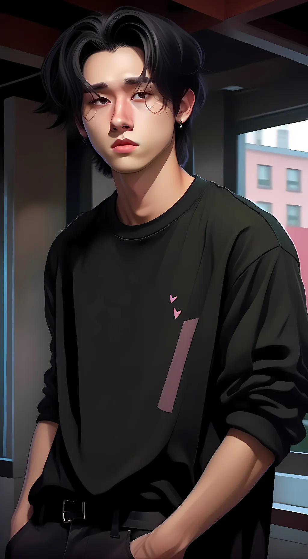 ai character: IM Changkyun  background