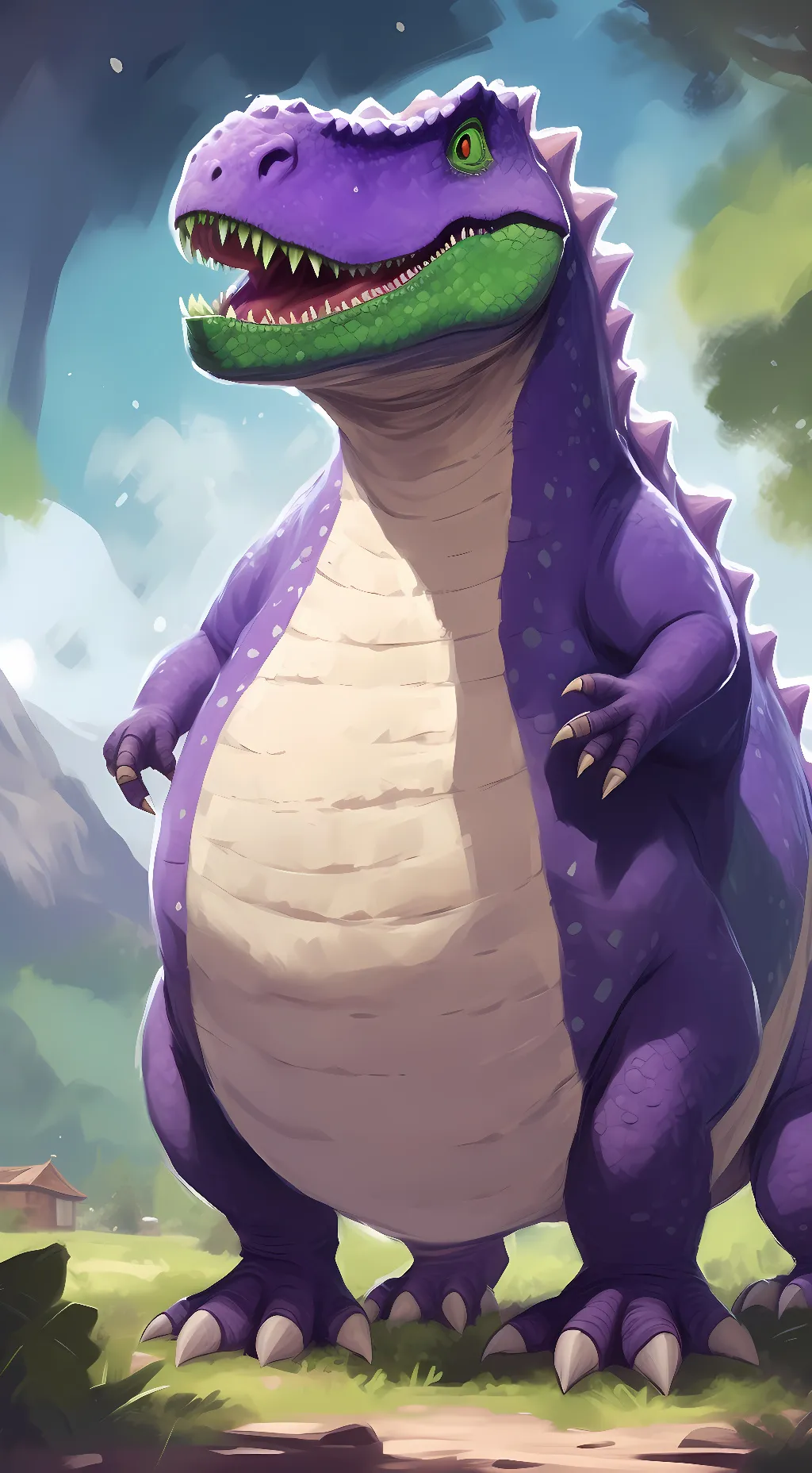 ai character: Barney background