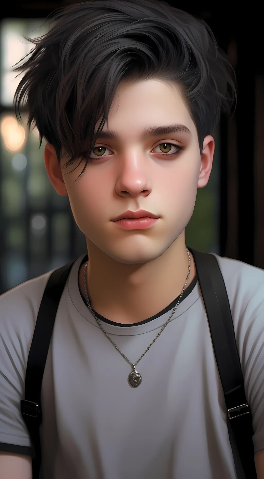 ai character: Wednesday  background