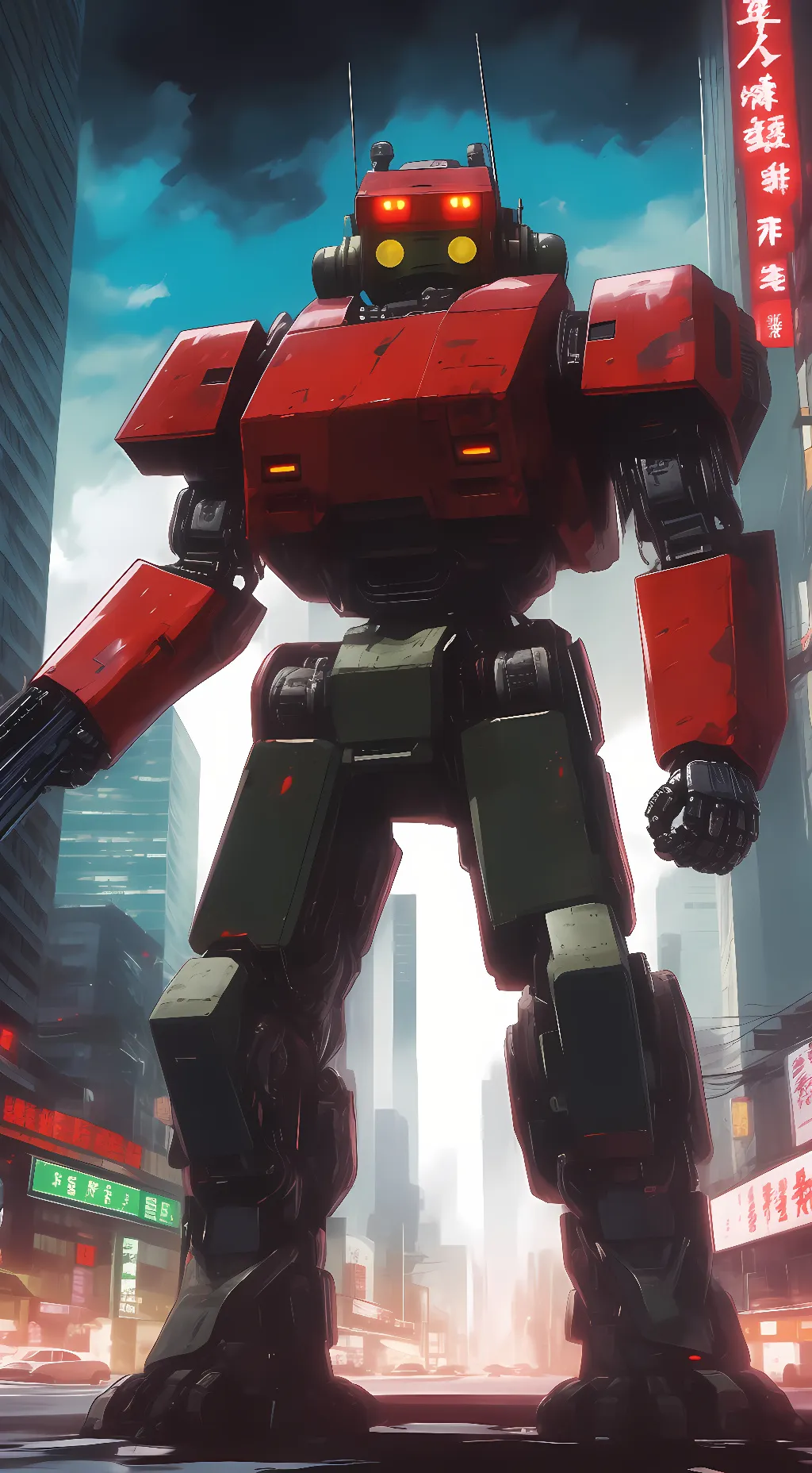 ai character: Titan speakerman  background
