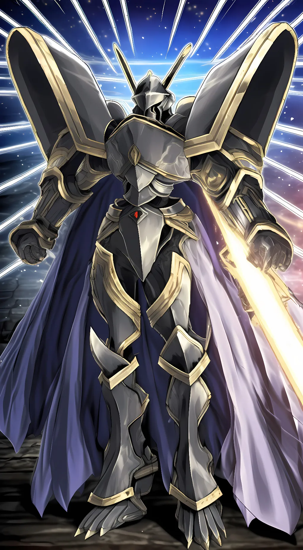 ai character: Alphamon background