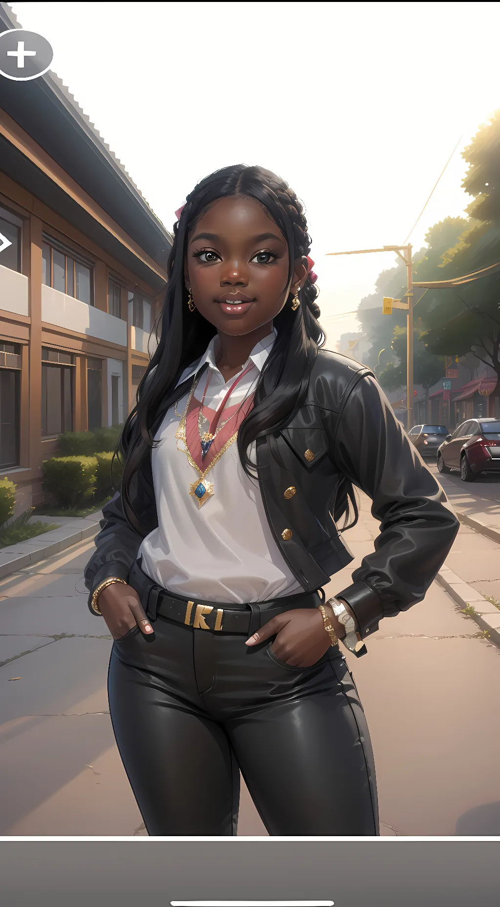 ai character: Heavenli  background