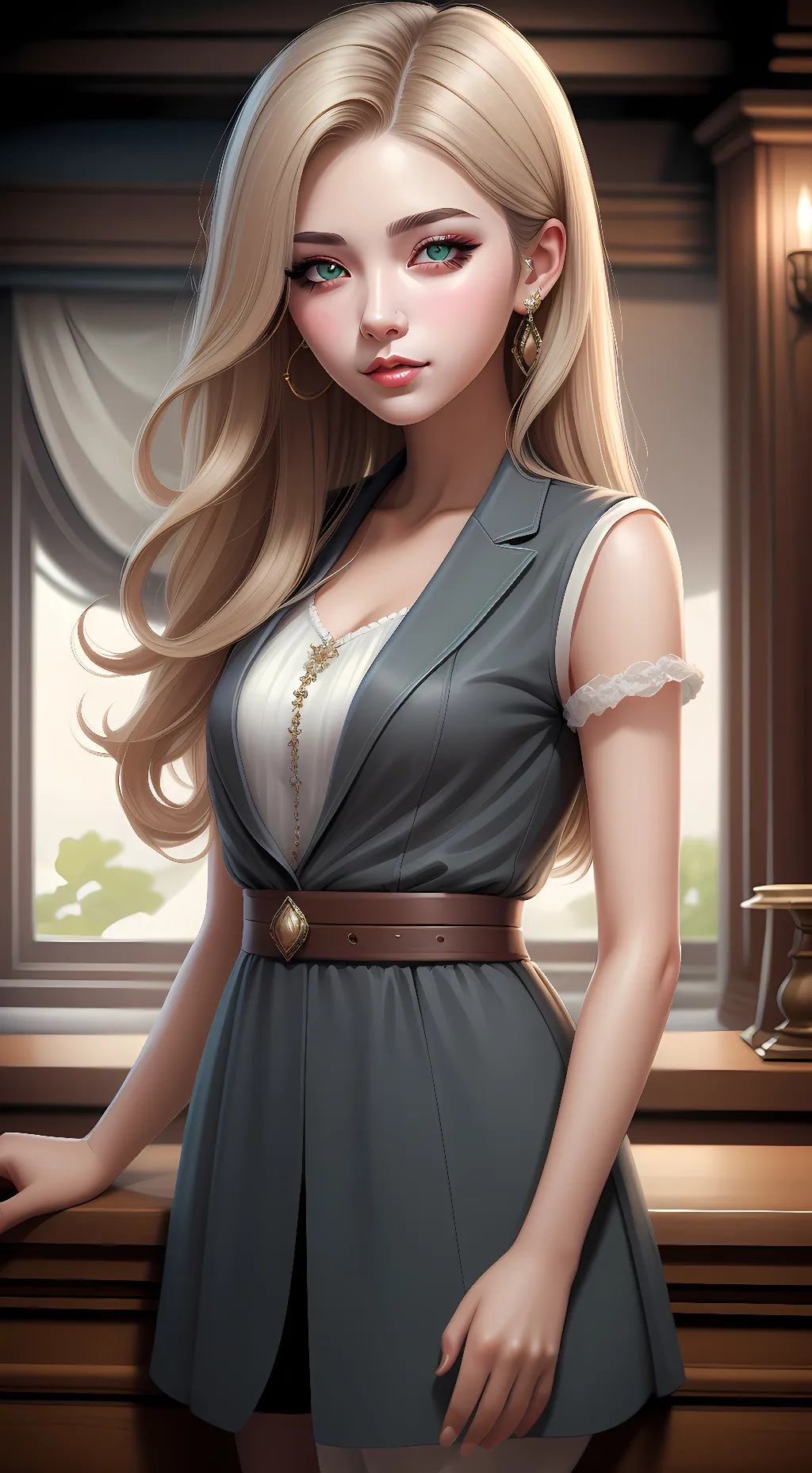 ai character: Rose background