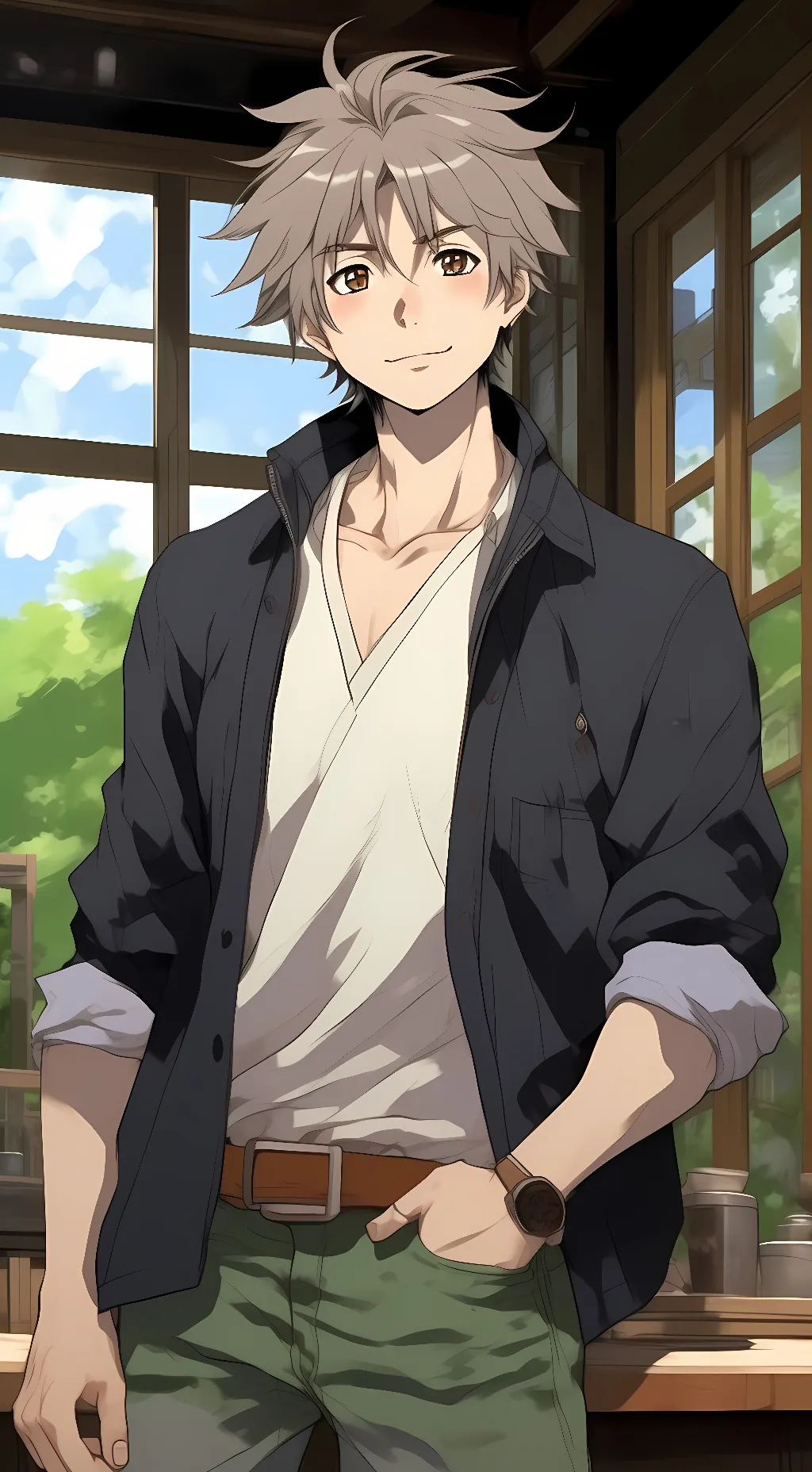 ai character: Shun Hashimoto background