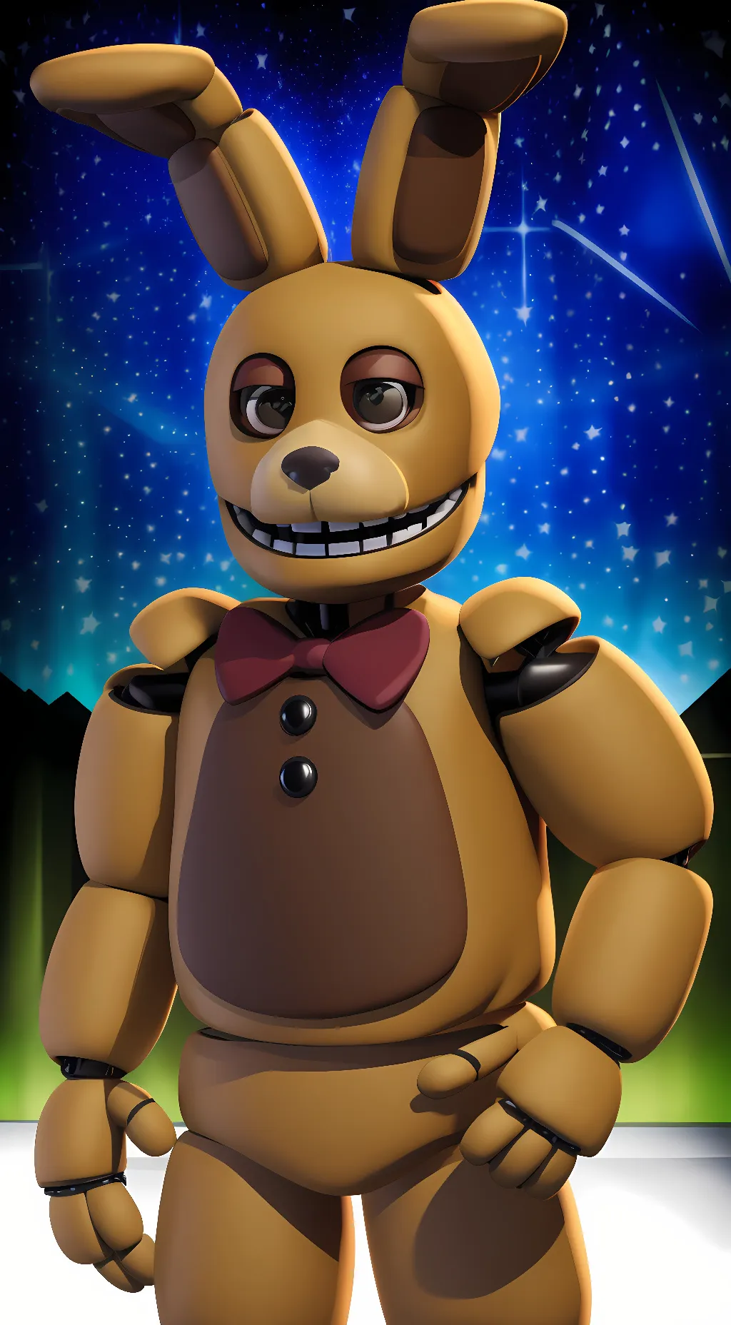 ai character: spring bonnie background