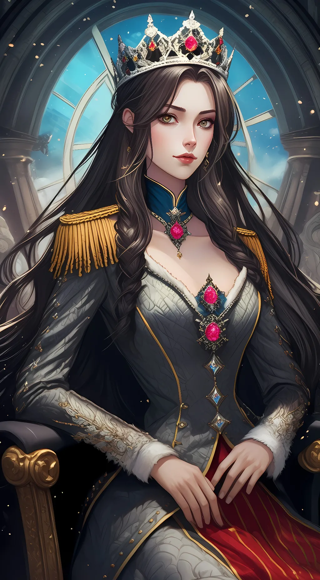 ai character: German Princess background