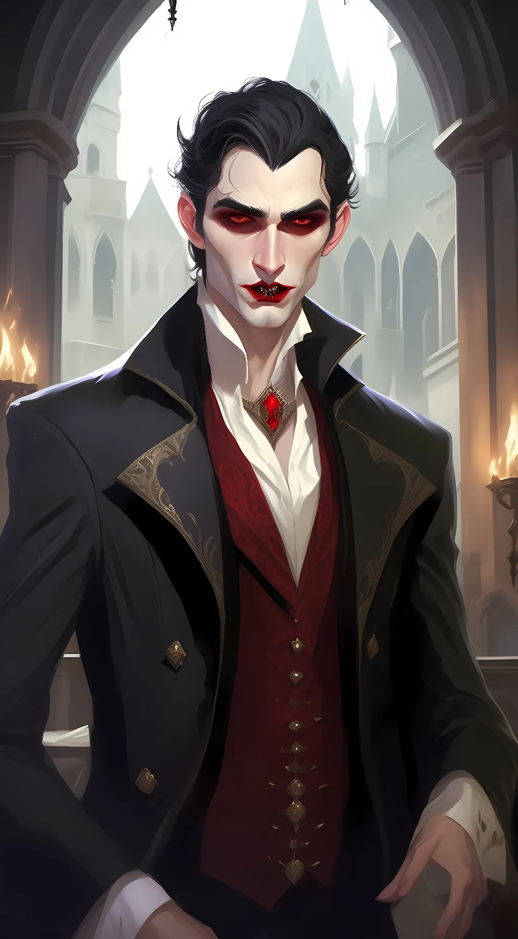 ai character: Lucifer  background