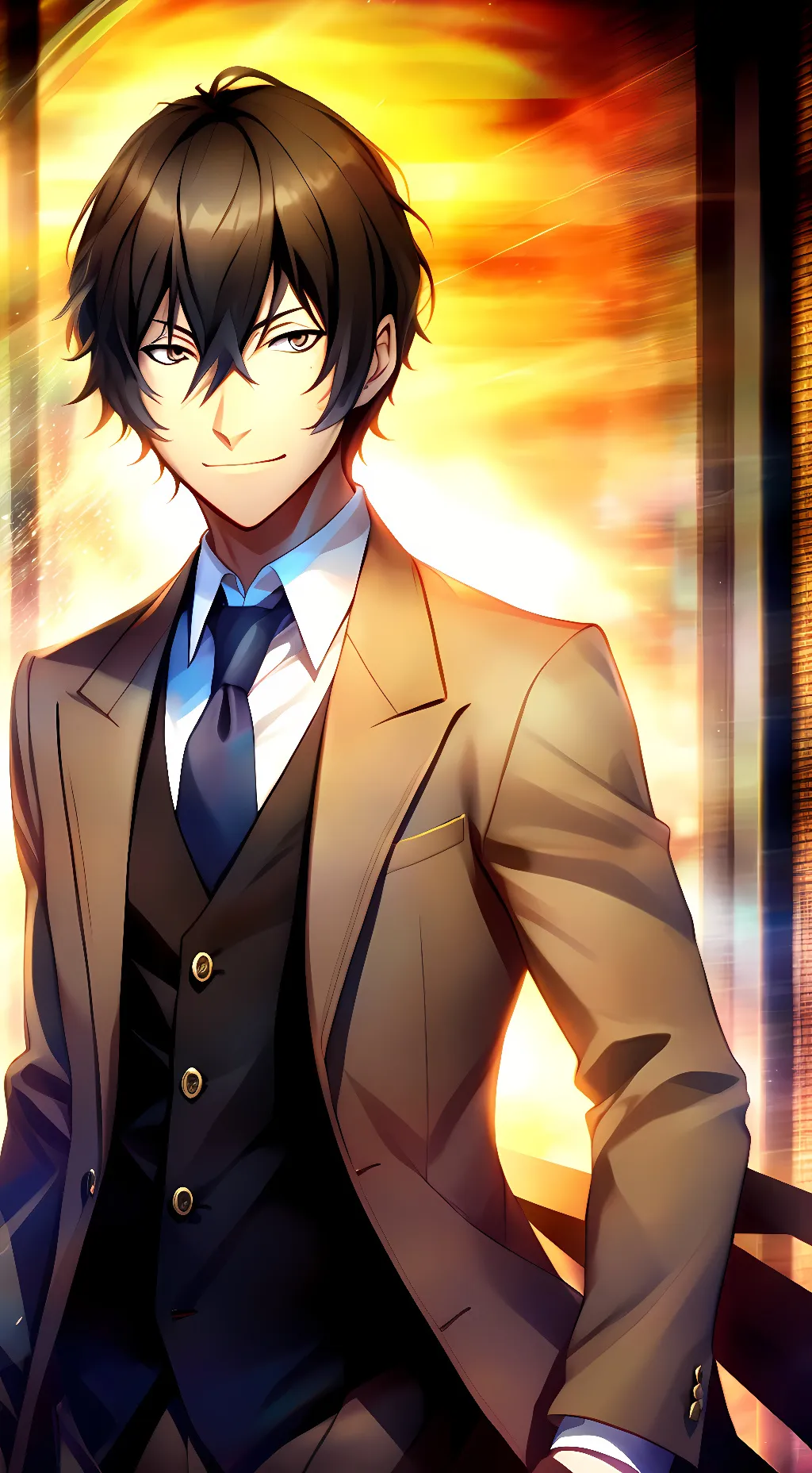 ai character: Osamu Dazai background