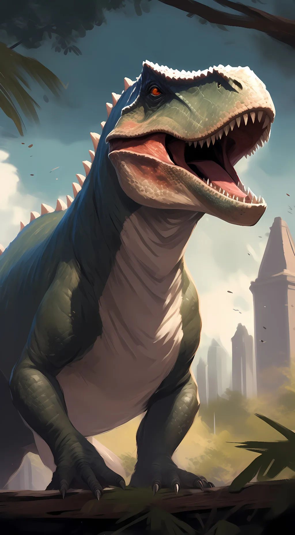 ai character: allosaurus background