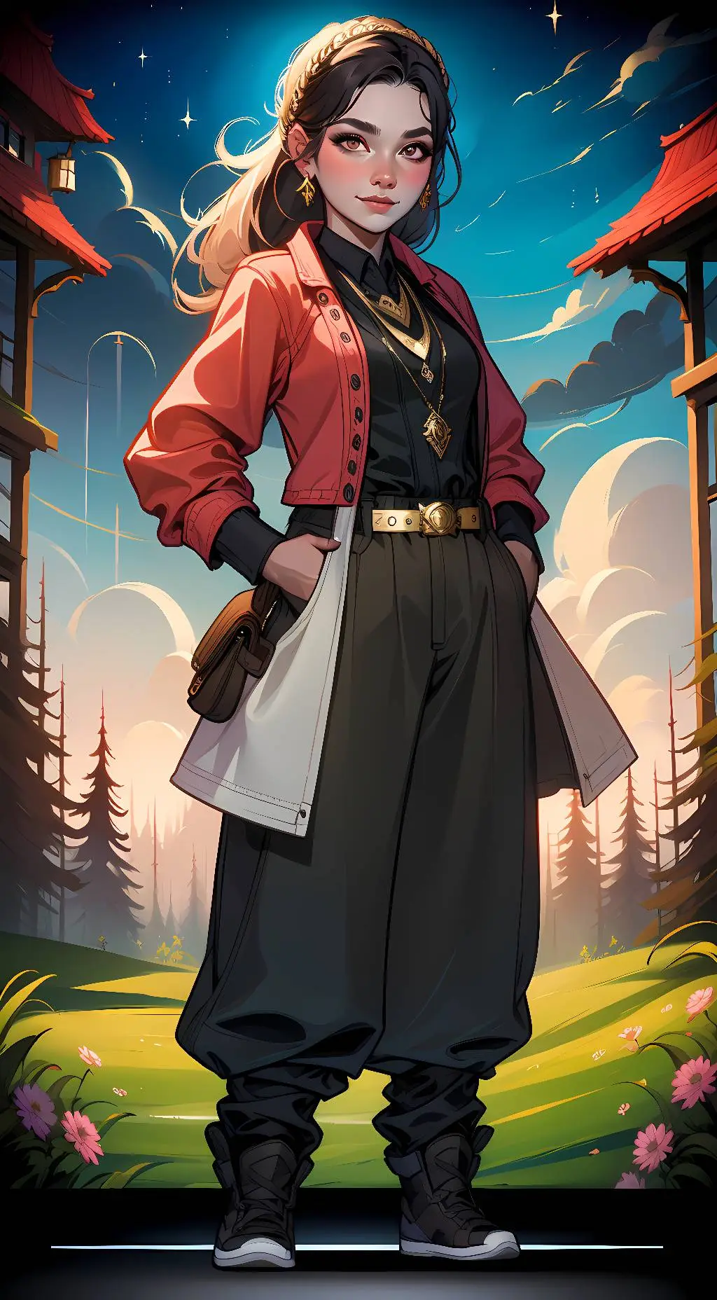 ai character: Amara Jones background