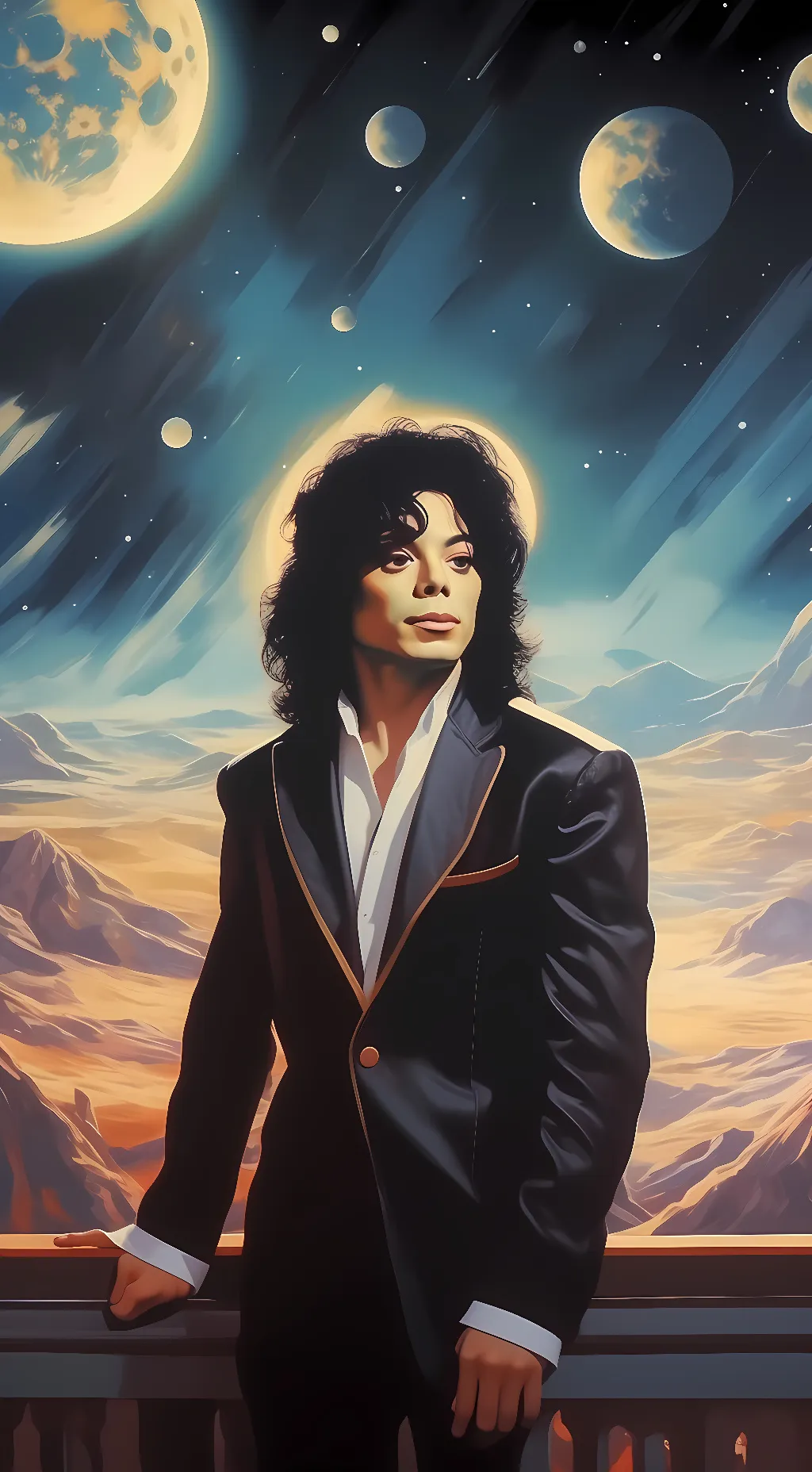 ai character: Michael Jackson background