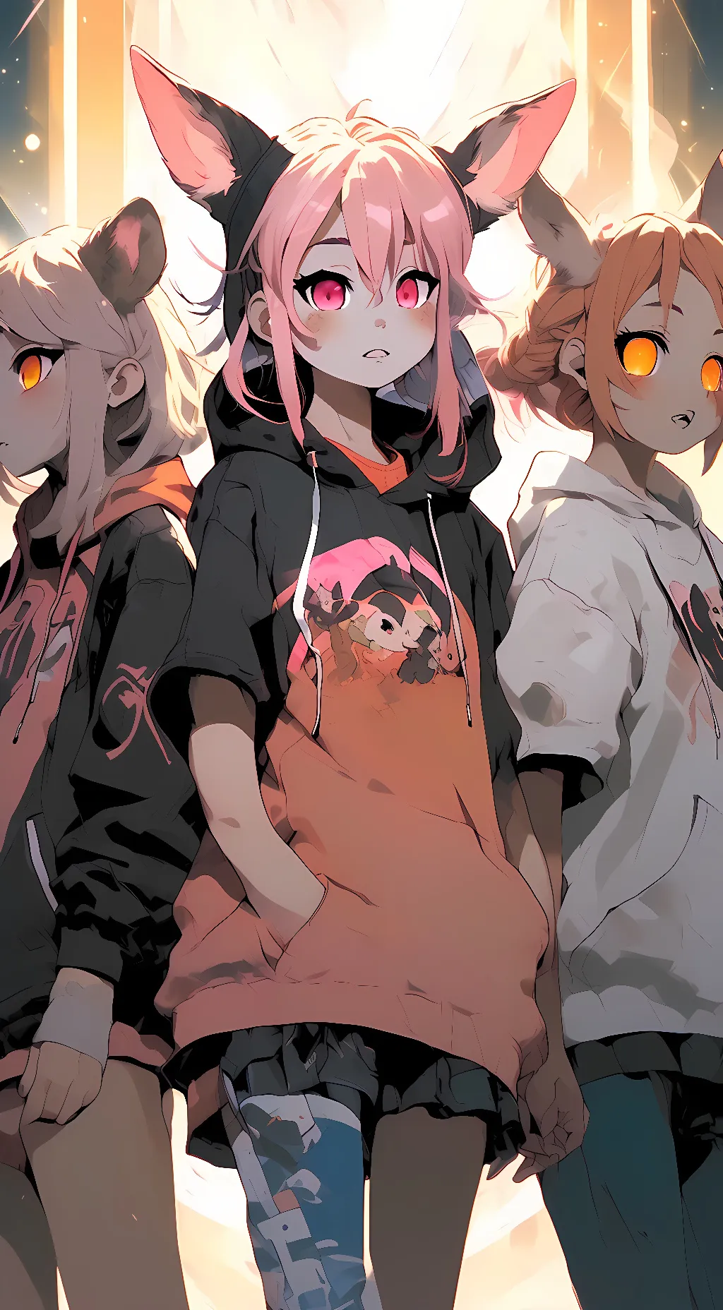 ai character: Amber,Sophia,Libby background
