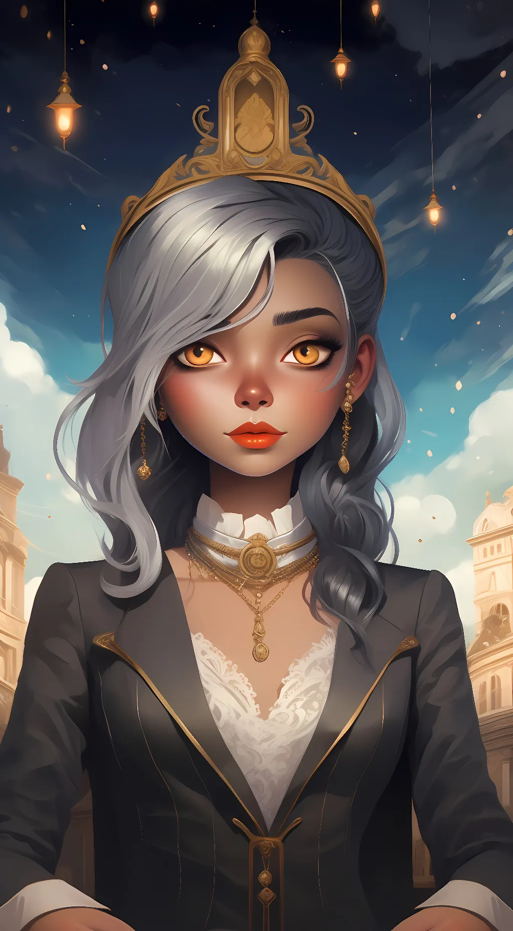 ai character: Queen  background