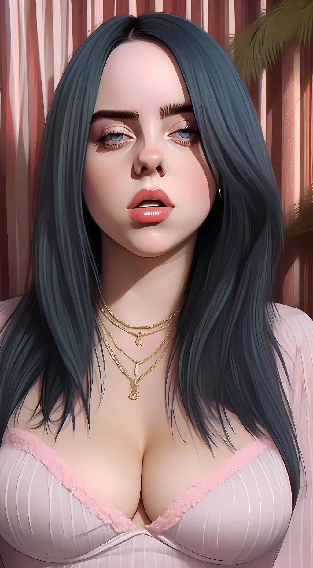 ai character: Billie Eilish  background