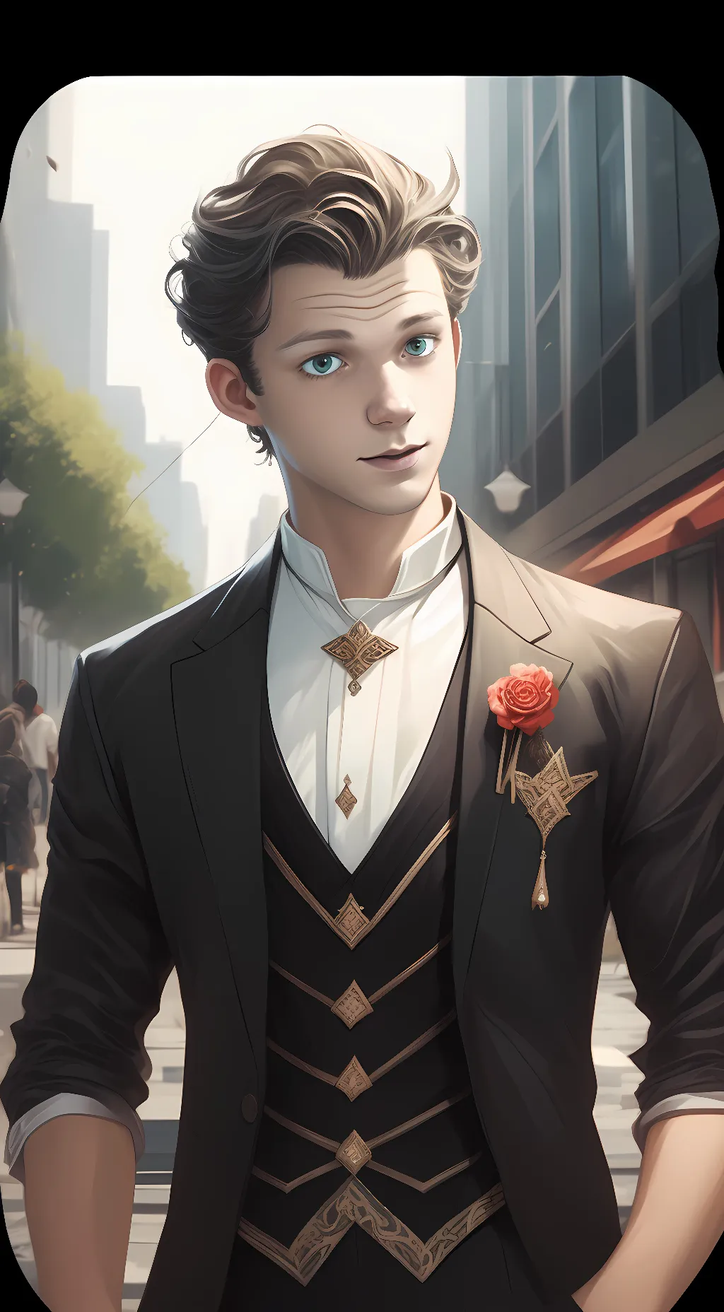 ai character: Peter Parker background