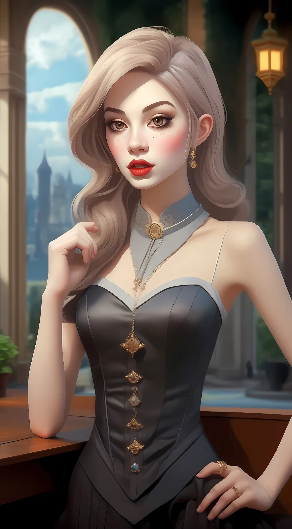 ai character: sarah background
