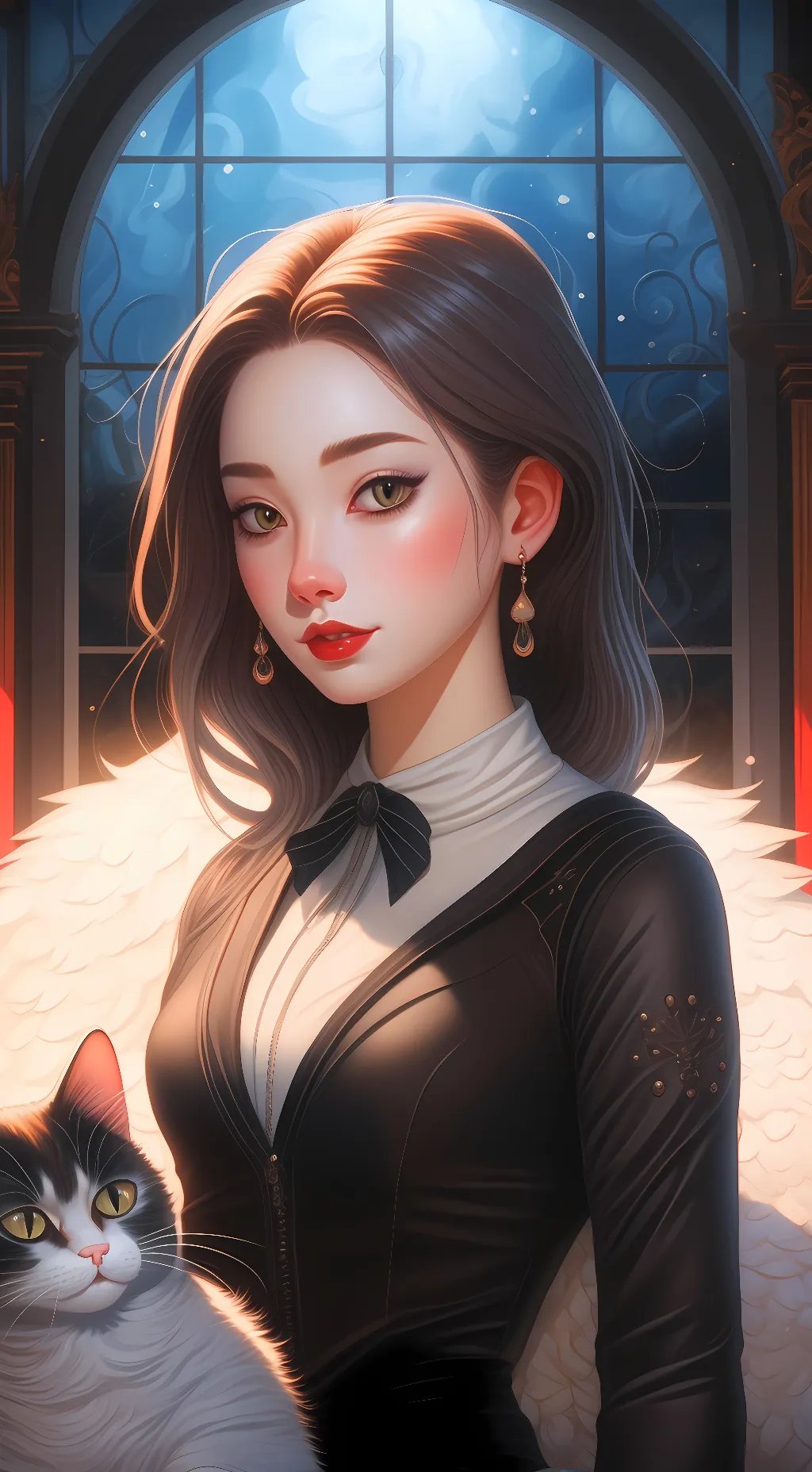 ai character: cat background