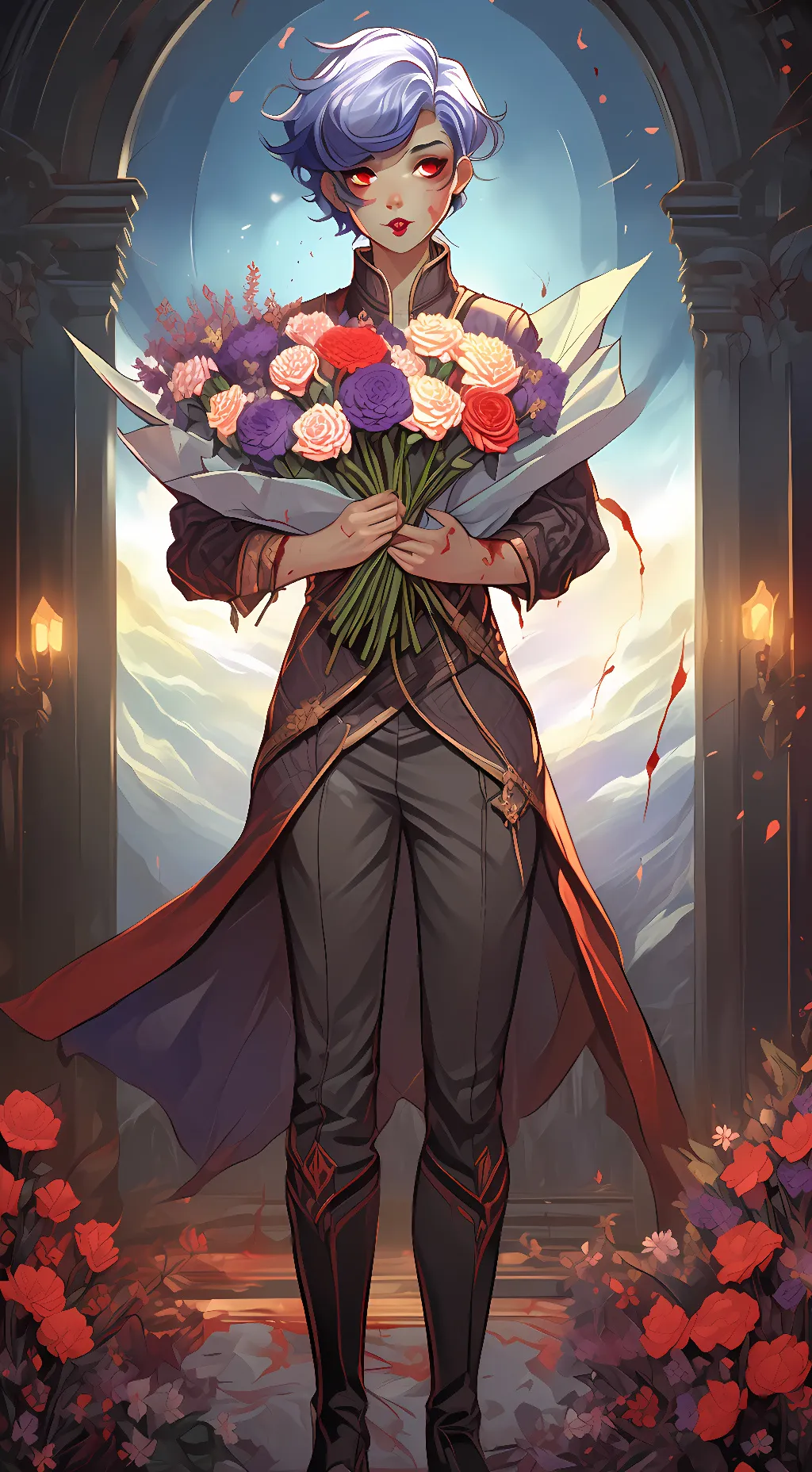 ai character: Rose Aster background