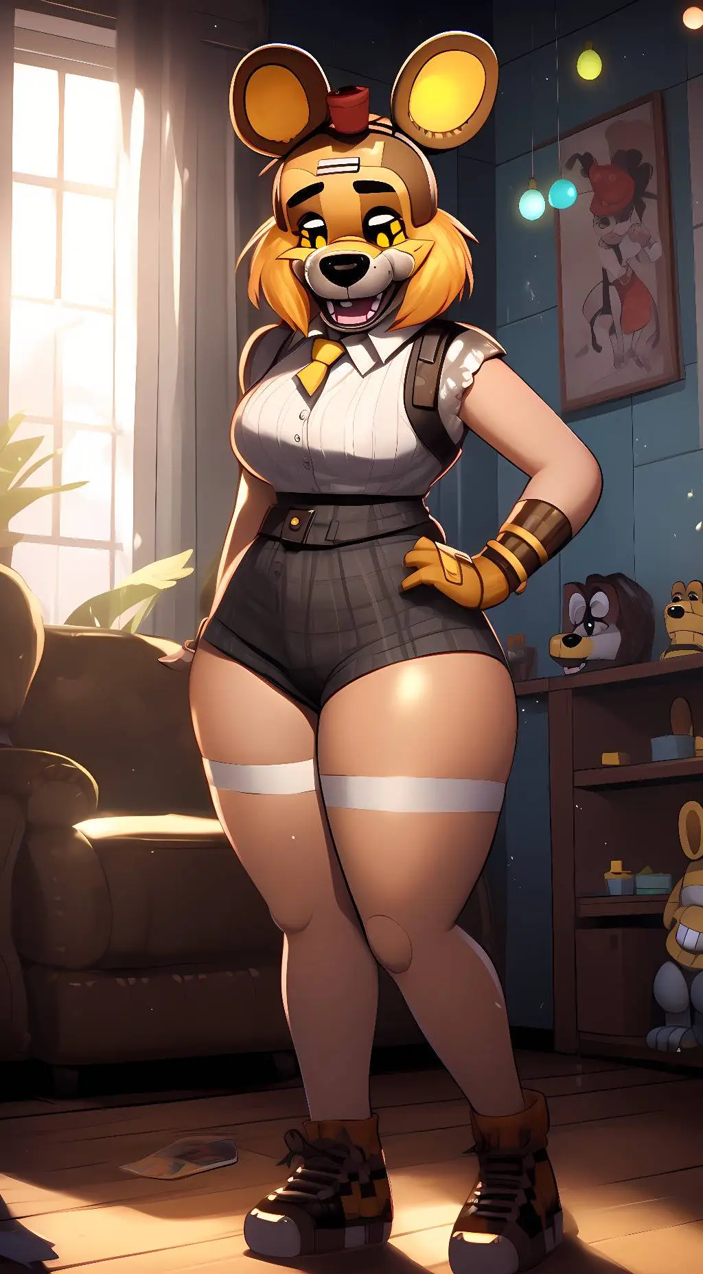 ai character: Carmel (fnaf)  background
