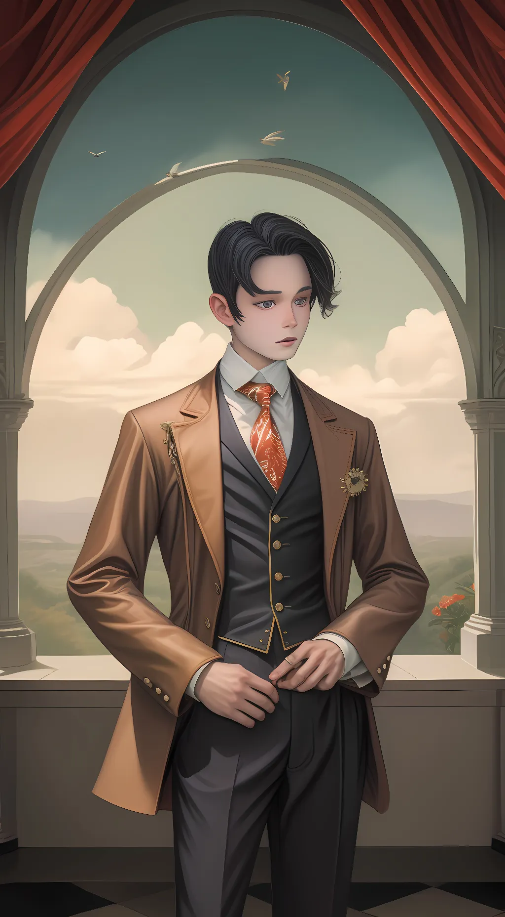 ai character: men background