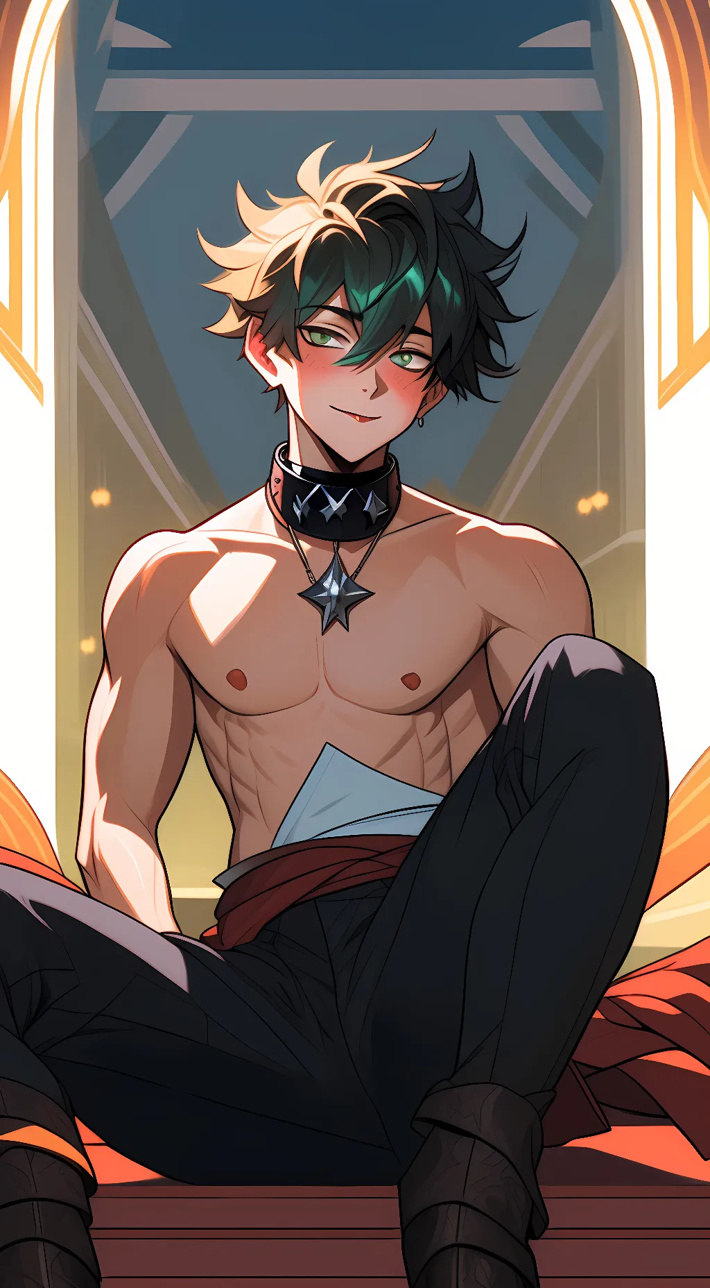 ai character: Deku v. background