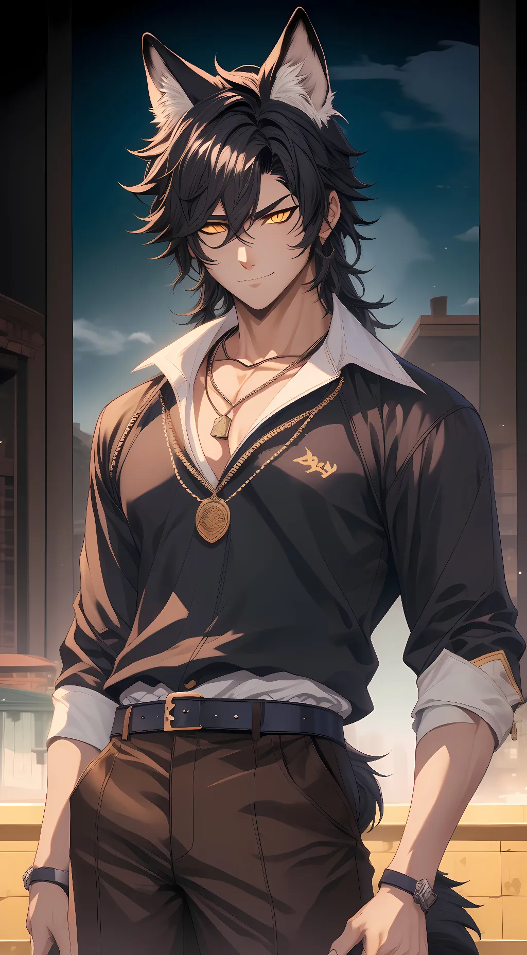 ai character: Polñ (Pole-Enyeh) background