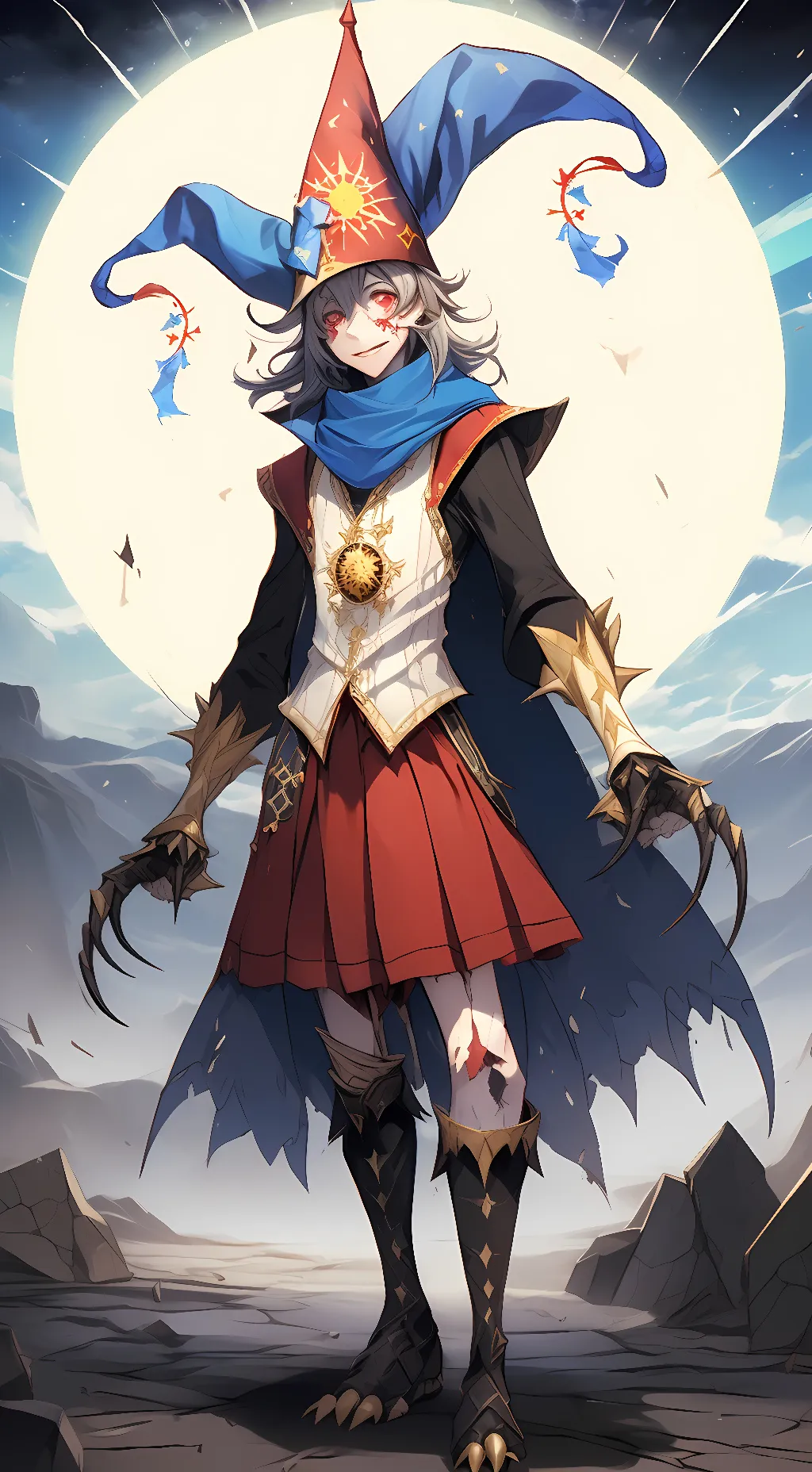ai character: Ruined eclipse background