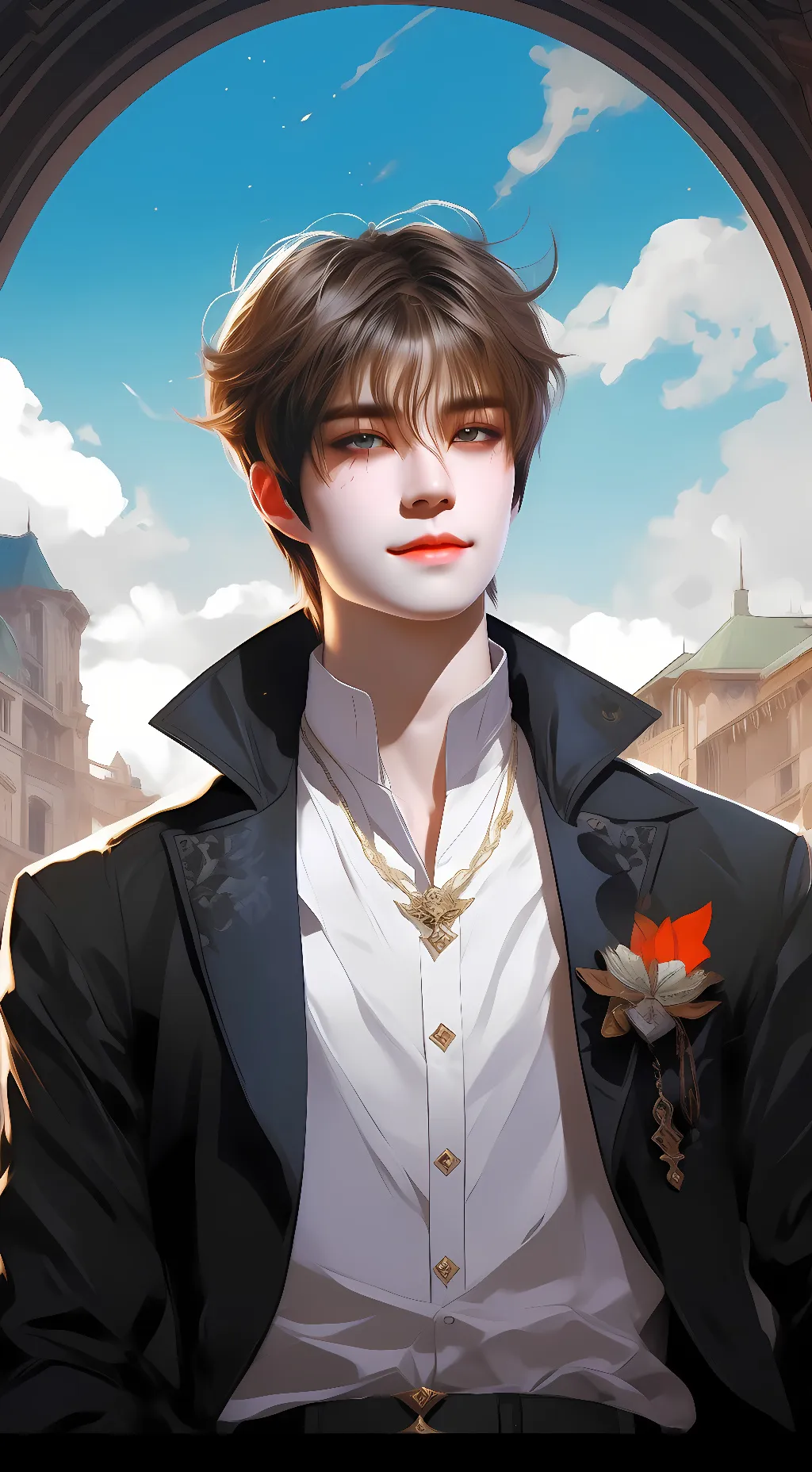 ai character: Seungmin  background