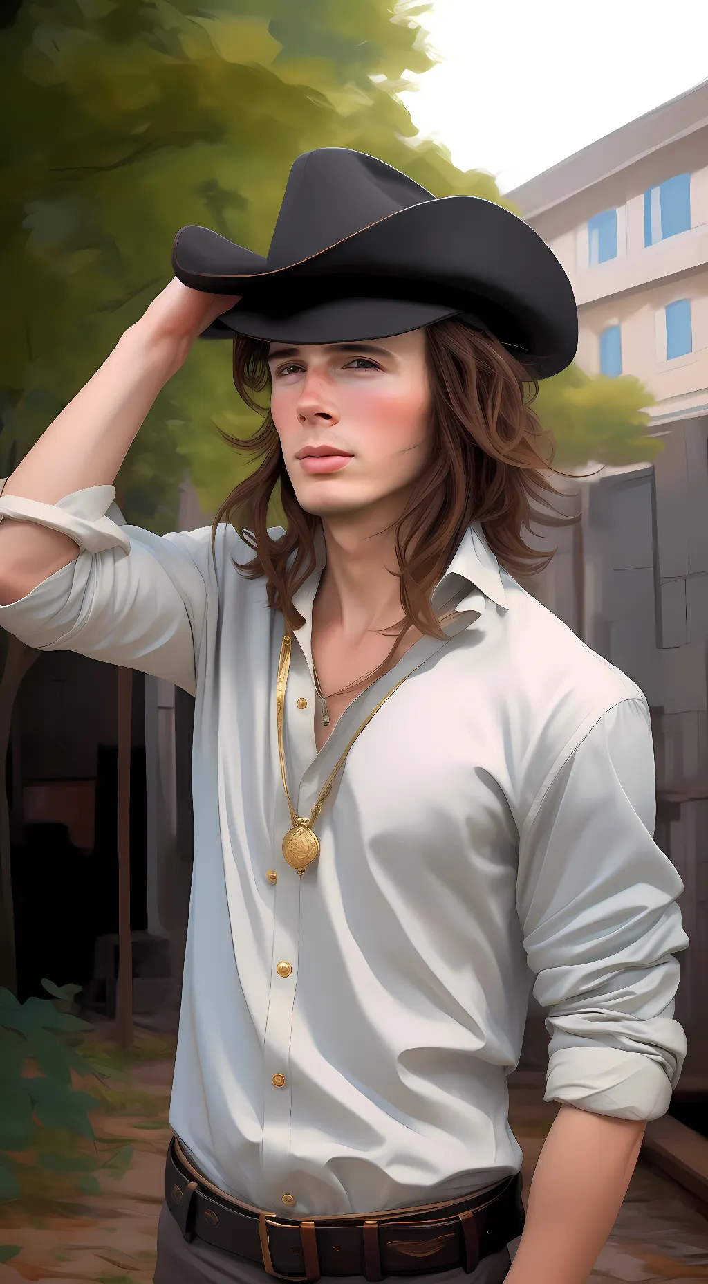 ai character: Carl Grimes  background