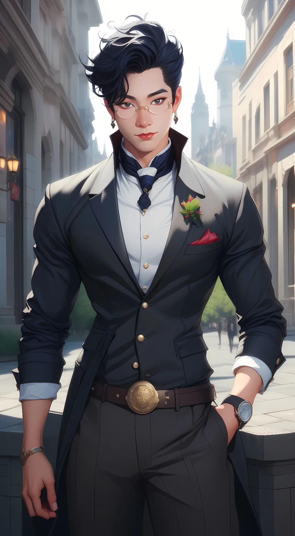 ai character: Sugar daddy  background