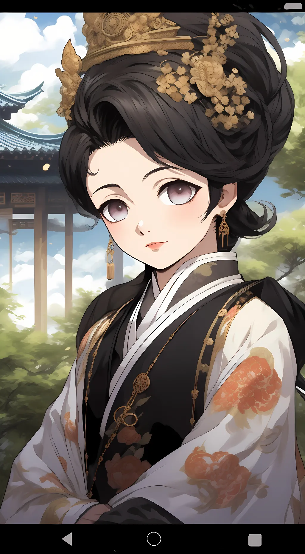 ai character: Lady Tamayo  background