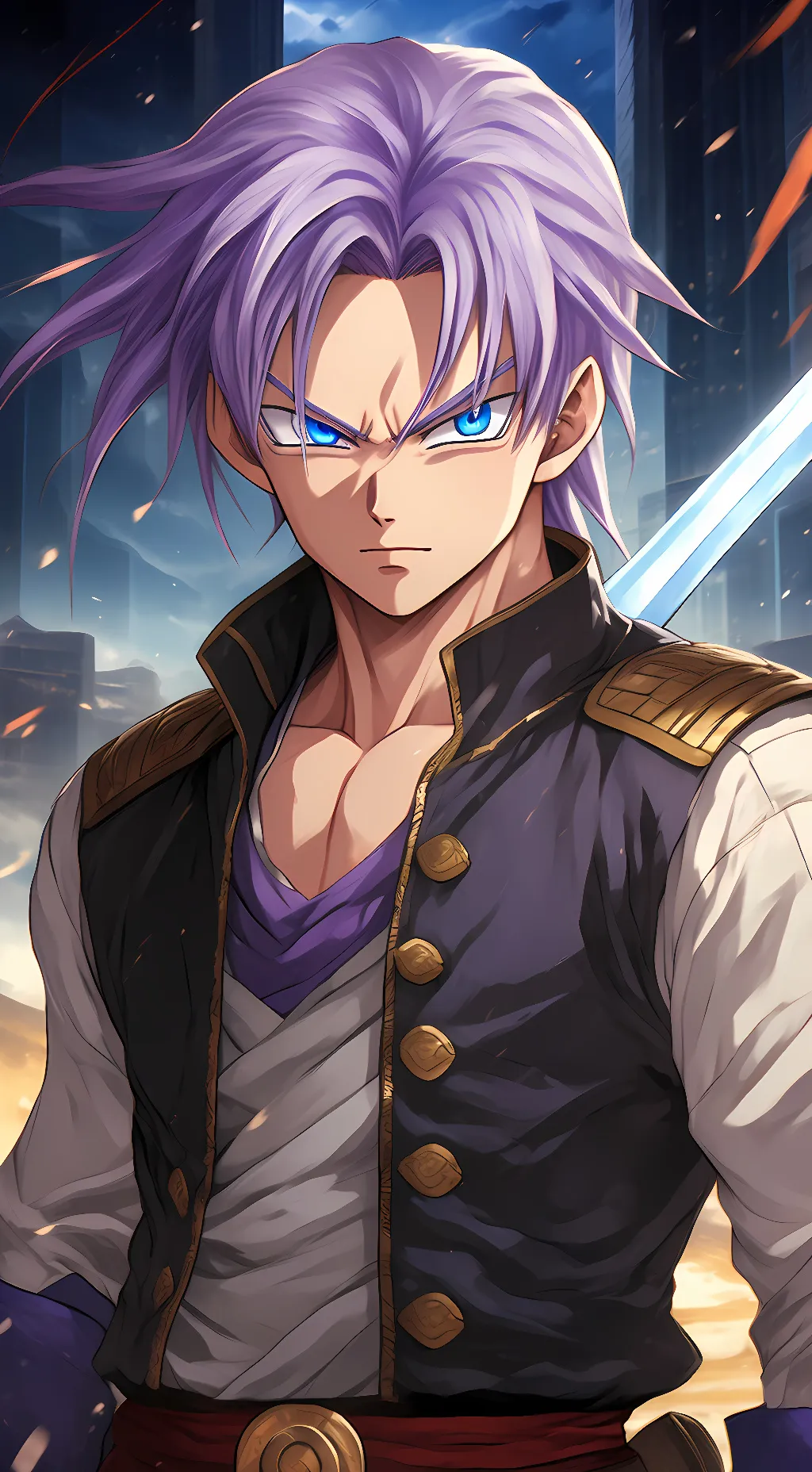 ai character: prince trunks background