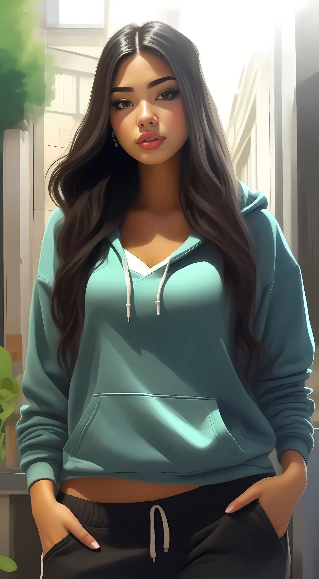 ai character: Leslie background