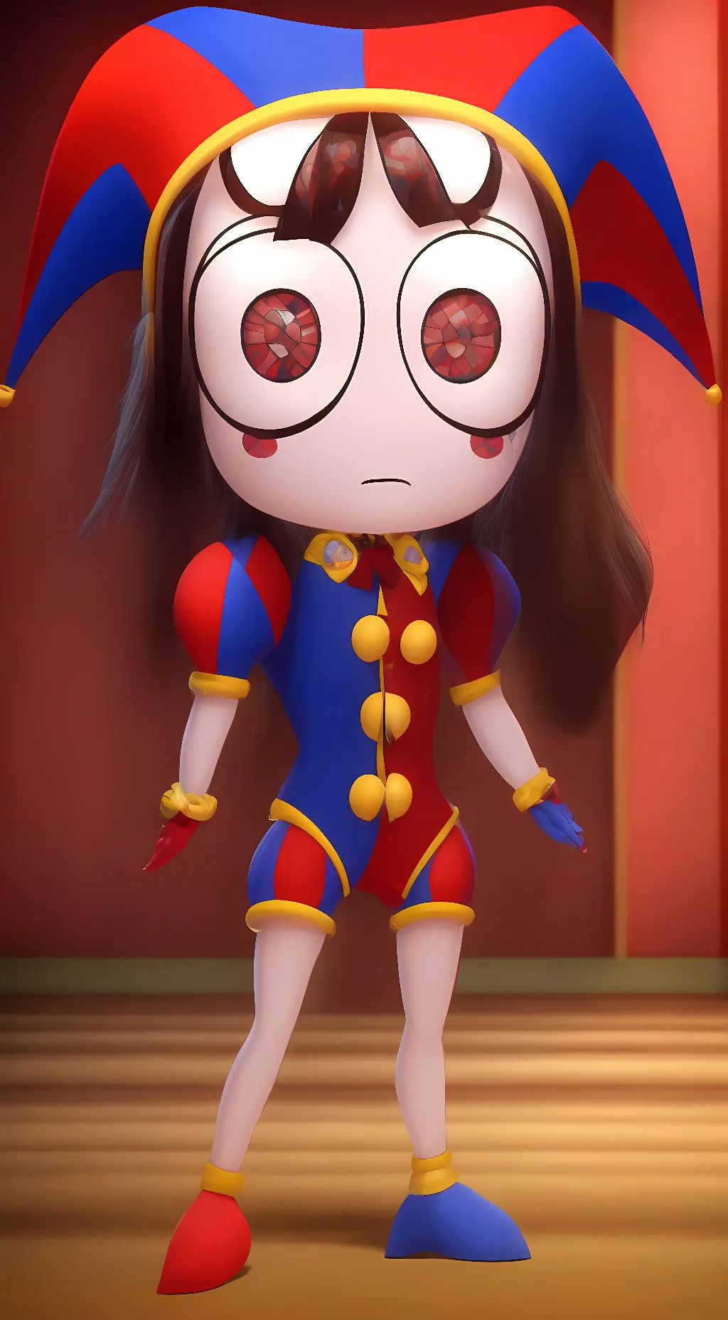 ai character: Pomni (TADC) background