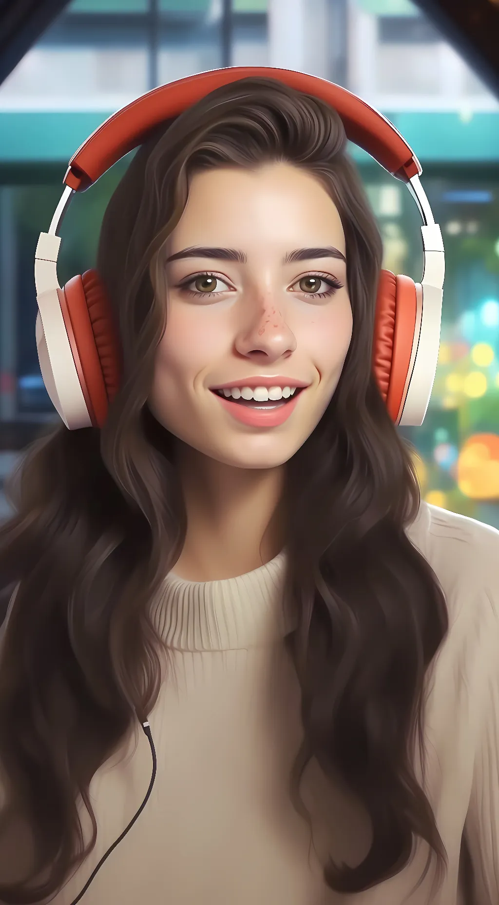 ai character: Sweet anita  background