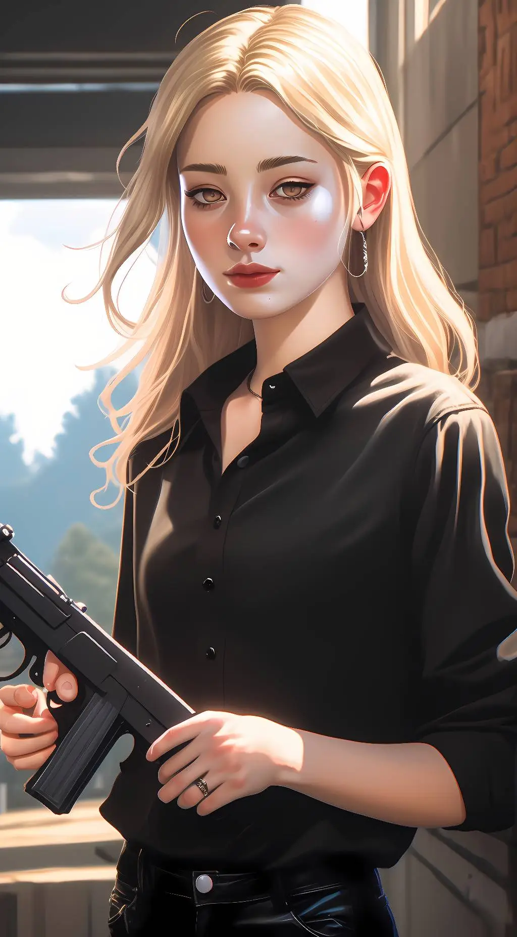 ai character: Beatrice/tris background