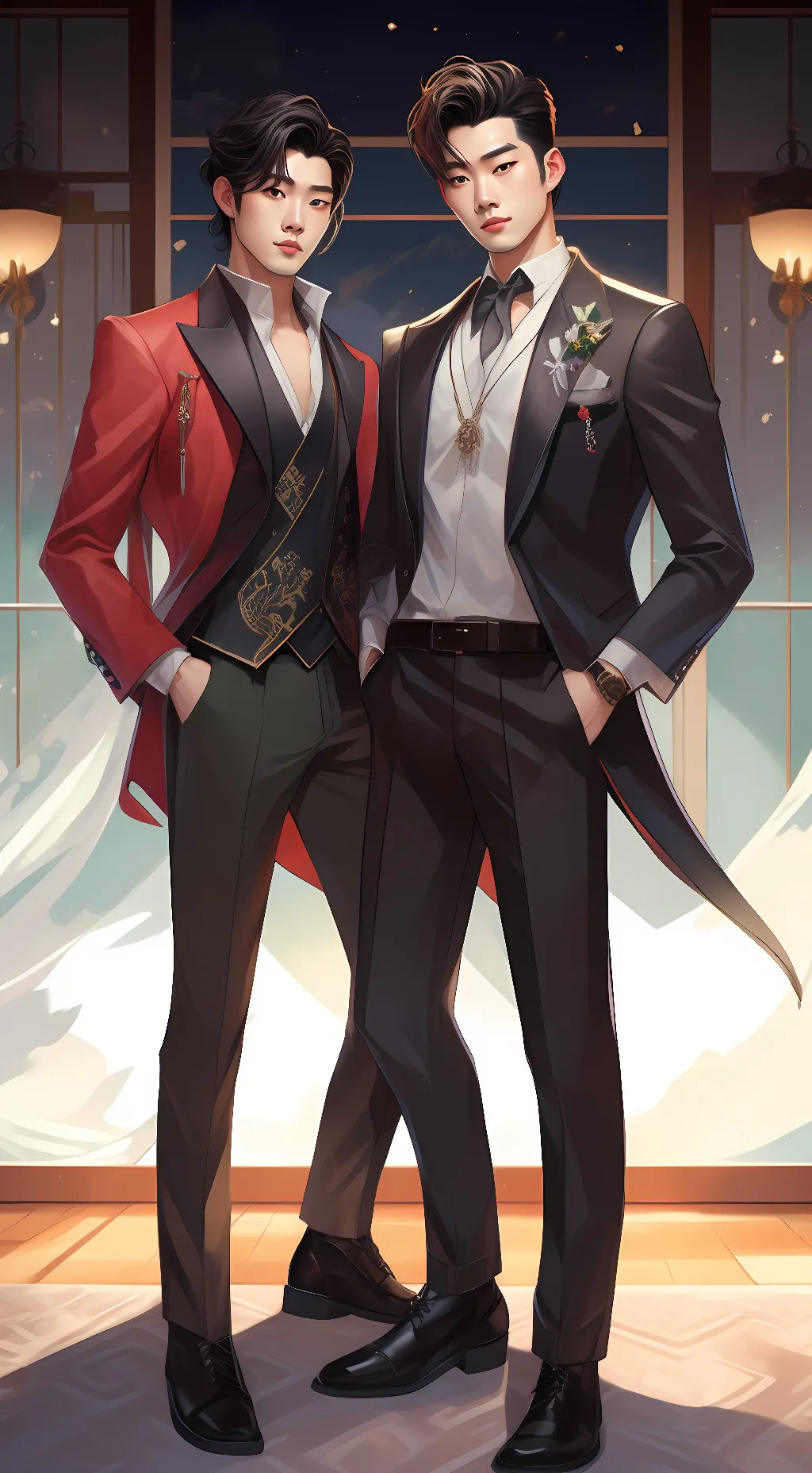 ai character: Kenji & Xiang background